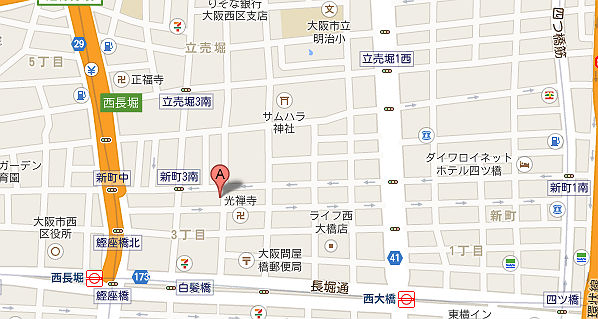 クリーニングシード店舗付近地図